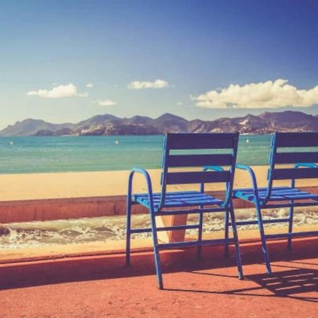 Cannes Plage 2Mn/45M2/Vue Mer/Inernet/Clim/Parking Prive Buitenkant foto